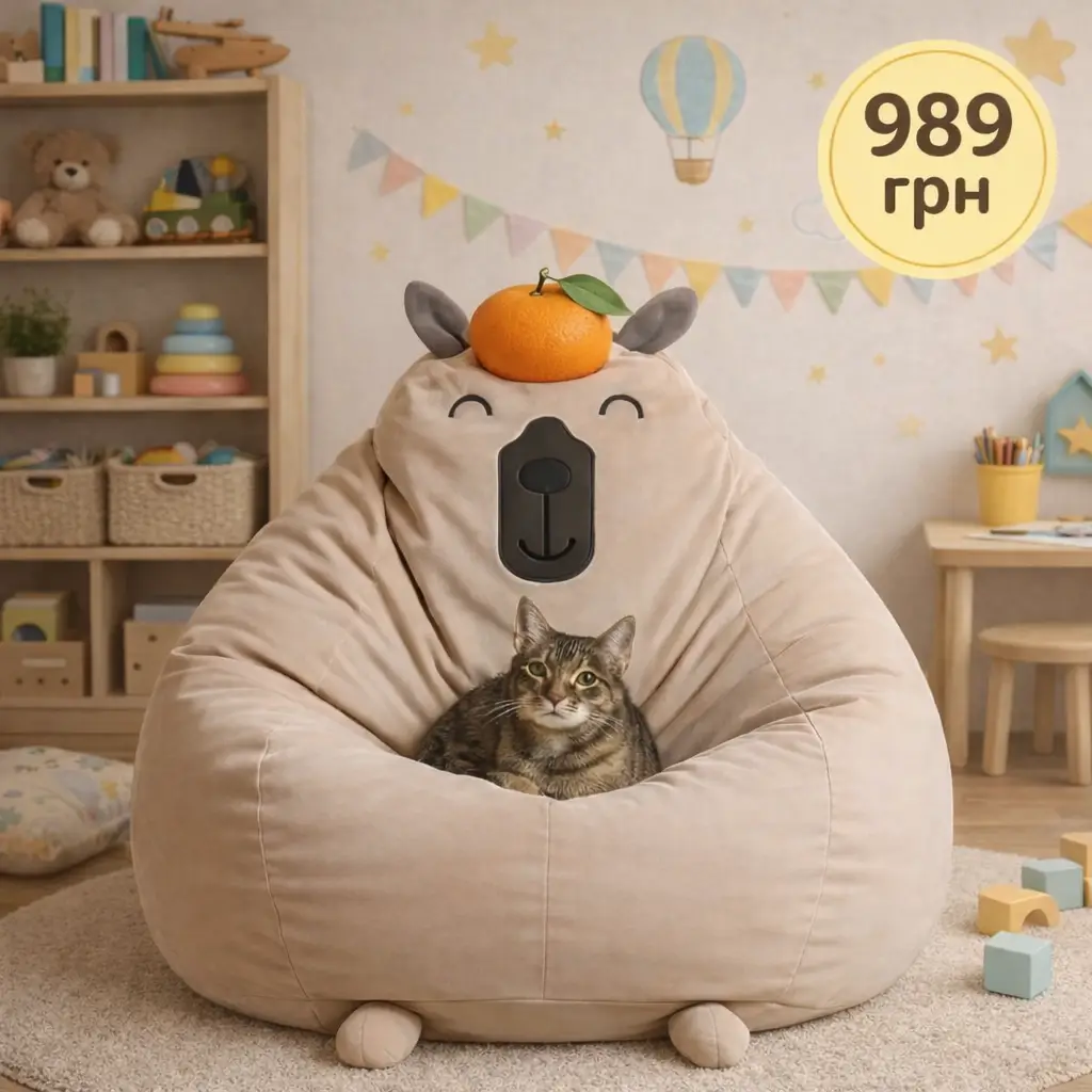 Крісло-мішок Груша Капібара